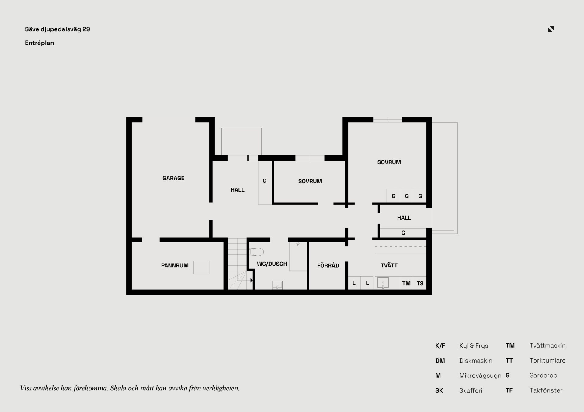 Gedigen timmervilla med utsikt över öppna landskap och integrerat garage i natursköna Djupedal