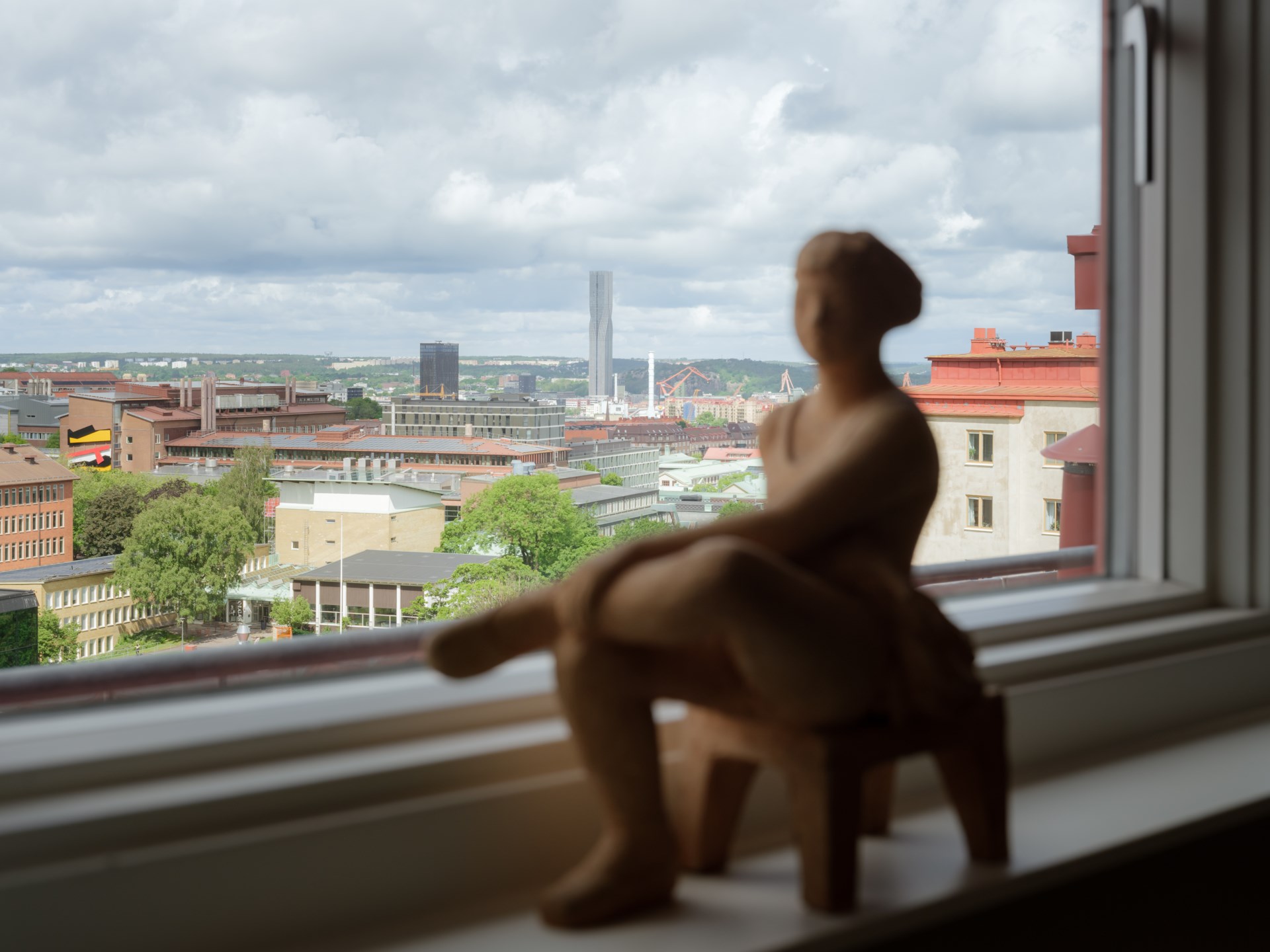 Trea högst upp i huset med två terrasser!