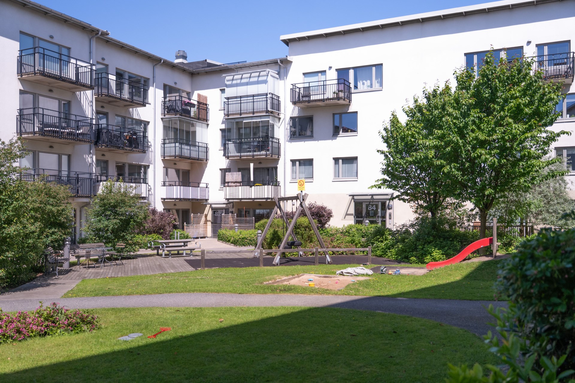 Hörntrea med fint läge