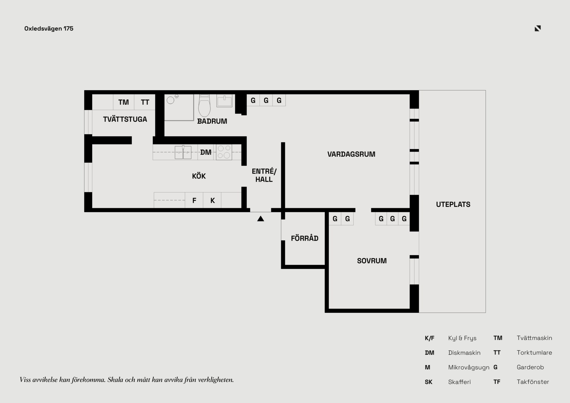 Markplans tvåa med härlig uteplats och nyrenoverat badrum!