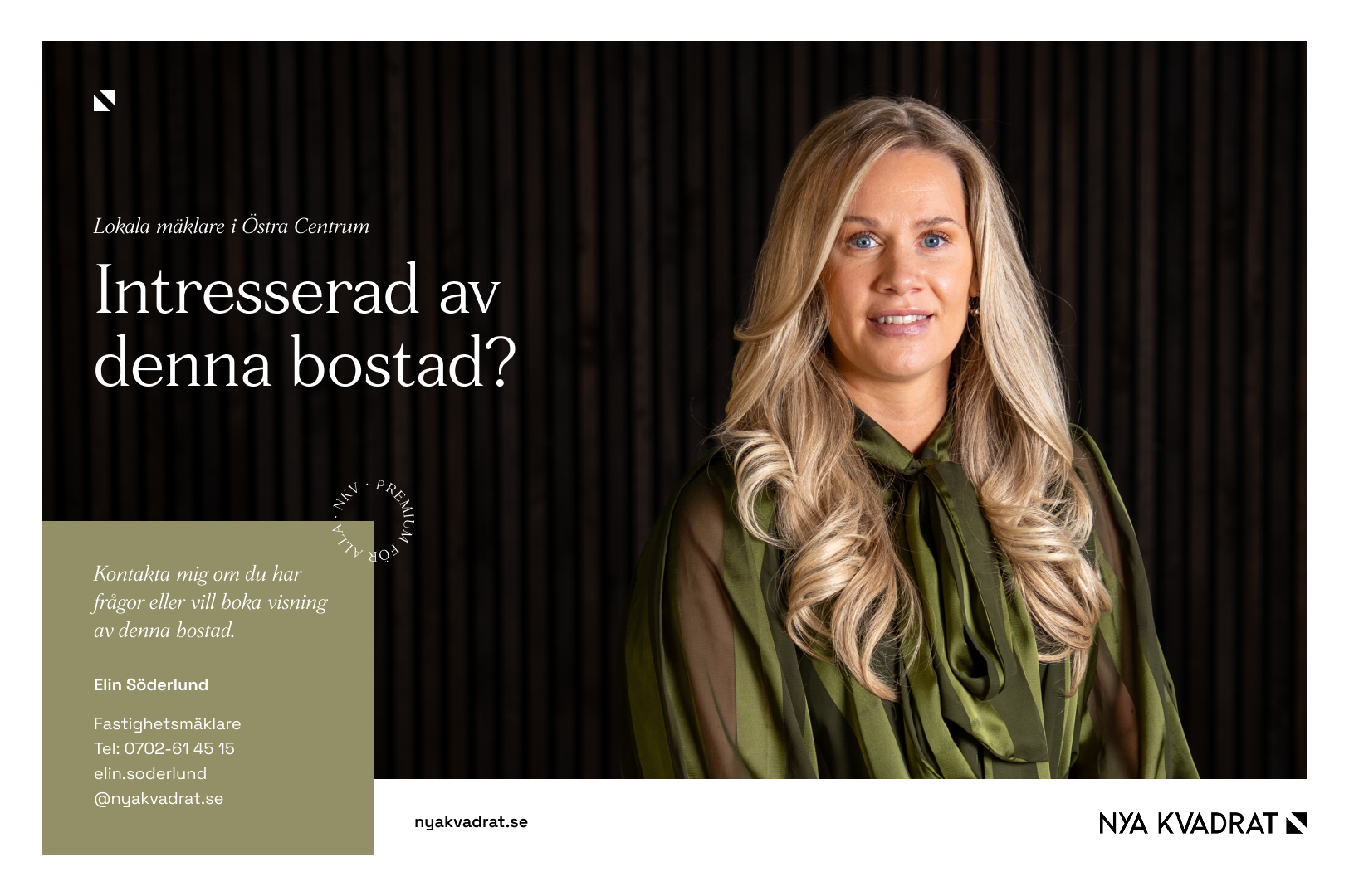 Nyproducerad och social bostad med dubbla balkonger.